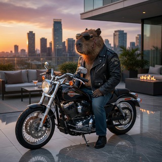 Логотип @pepperzrr - Капибара в Матрице