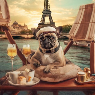 Логотип @pesnasene - Пес на Сене