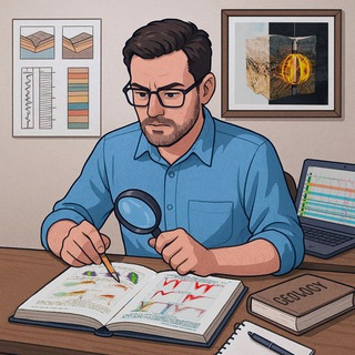 Логотип @petro_notes - Записки петрофизика