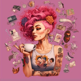 Логотип @pinkessa - Розовый эспрессо/ 18+