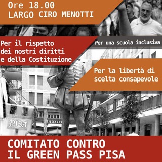 Логотип @pisanogp - Comitato Pisa - No Green Pass