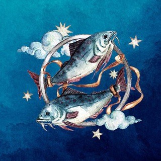 Логотип @pisces_gpt - Рыбы | Гороскоп от Нейросети