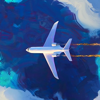 Логотип @planes_clouds - Самолеты | облака