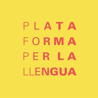 Логотип @plataformaperlallengua - Plataforma per la Llengua