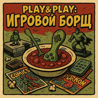 Логотип @playandplaygames - Play&Play: Игровой борщ 🍲🎮