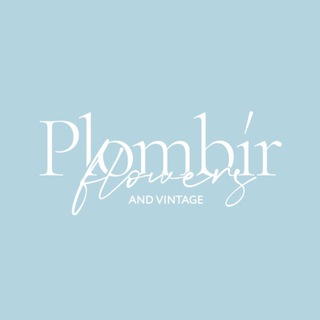 Логотип @plombirflowers - Plombir Flowers | Доставка цветов в СПБ | Винтаж из Европы