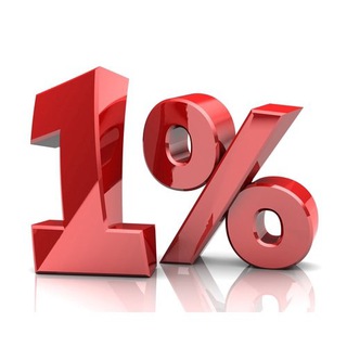 Логотип @plus1procent - Плюс 1%