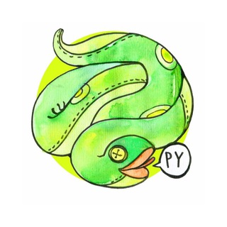 Логотип @plush_python - Плюшевый Питон