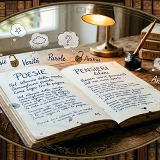 Логотип @poesiepensieriparole2 - 💭📖🔓Poesie📖Pensieri💭Parole 💭📖🔓