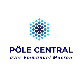 Логотип @polecentralenmarche - Pôle Central avec Emmanuel Macron