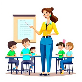 Логотип @posobia_pedagog - ПЕДАГОГ и точка.