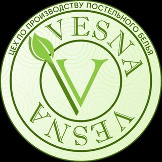 Логотип @postelniy_ray - "VESNA" ПОСТЕЛЬНОЕ БЕЛЬЕ 🥰
