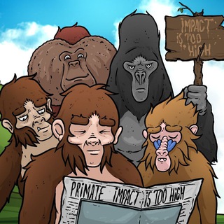 Логотип @primateimpact - Primate impact is too high