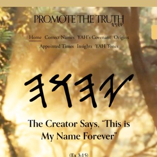 Логотип @promotethetruth - Promote The Truth Channel - YAHUAH Believers