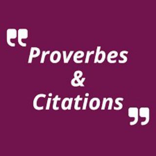 Логотип @proverbecitation - Proverbe Citation