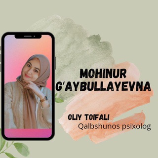 Логотип @psixologmahinur - Qalbshunos psixolog.Mahinur Gʻaybullayevna