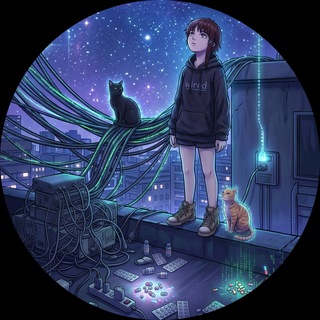 Логотип @psycho_cats - «Аутично-биполярный кот!» — психиатрия будущего!