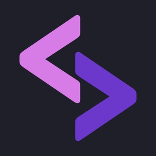 Логотип @purple_code_channel - PurpleSchool - обучение frontend, backend, devops, mobile