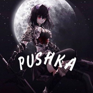 Логотип @pushkascam - hewi nefor