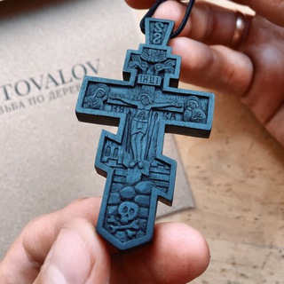 Логотип @pustovalov_wood - Нательные кресты из дерева