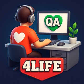 Логотип @QA4Life - QA❤️4Life | Testing | Тестирование ПО