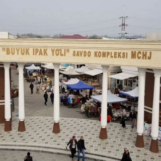 Логотип @qoqon_online_savdo - "BUYUK IPAK YO‘LI" savdo KOMPLEKSI