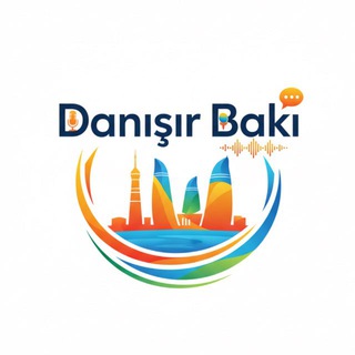 Логотип @qovoritbakuchat - Danışır Bakı Chat 💙❤️💚