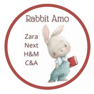 Логотип @rabbitamoshop - Кролик Амо | Детская одежда