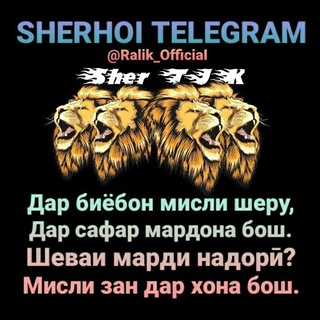 Логотип @ralik_officiai - Sherhoi Telegram🦁