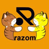 Логотип @razom_shop - 🔝КОВРИК🟣КОМП🔵🟡