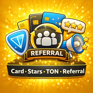 Логотип @referral_game - Card| Stars| TON |Referral|
