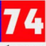 Логотип @reg74ru - Регион74. Говорит и показывает Челябинск.