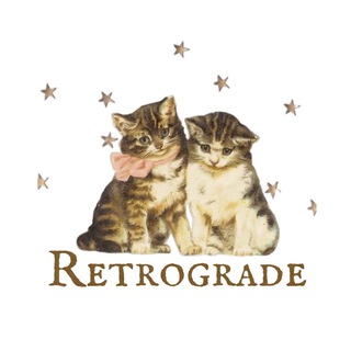 Логотип @retrograde_vintage - ретроград • винтаж