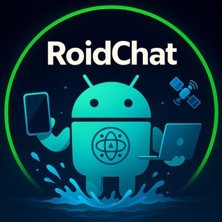 Логотип @roidchat - گروه حل مشکلات موبایل کامپیوتر