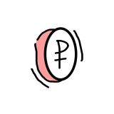 Логотип @rublya - Копейка рубль бережёт
