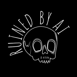 Логотип @ruinedbyai - ruined by ai