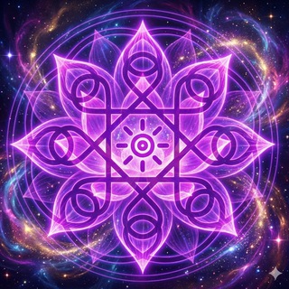 Логотип @runalad - Руны Вселенной 💜