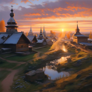 Логотип @russianvillageromance - Русская деревня: романтика и красота в глубинке