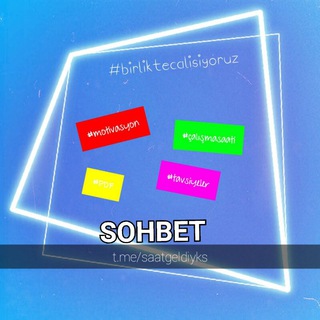 Логотип @saatgeldiyksohbet - #birlikteçalışıyoruz - Sohbet/Pdf