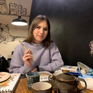 Логотип @saikinaart - 🎨 Оля рисует | Художник, роспись одежды