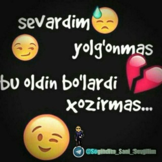 Логотип @sammer6698 - 𝗬𝗼𝗹𝗴'𝗶𝘇𝗹𝗶𝗸 B𝗲𝗸𝗮𝘁𝗶𝗱𝗮 O'𝘇 B𝗮𝘅𝘁𝗶𝗻 K𝘂