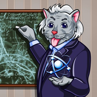 Логотип @science4cats - Наука для котиков 🔭🐈