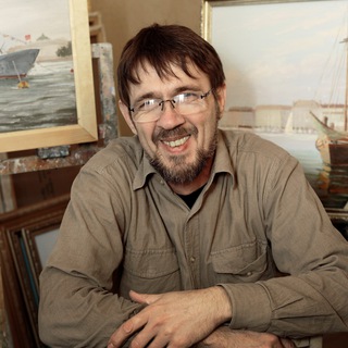 Логотип @sereginpaints - Белая мастерская художника Сергея Серегина