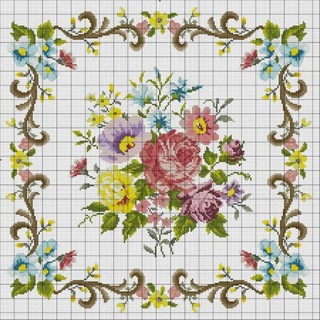 Логотип @shemyvyshivkikrestom - Схемы вышивки крестом в электронном формате