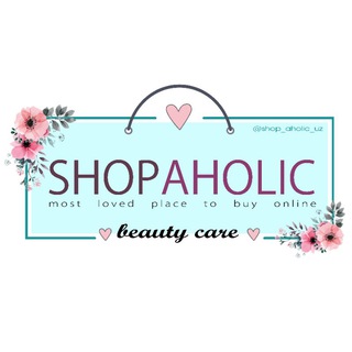 Логотип @shop_a_holic_uz - shopaholic 💖