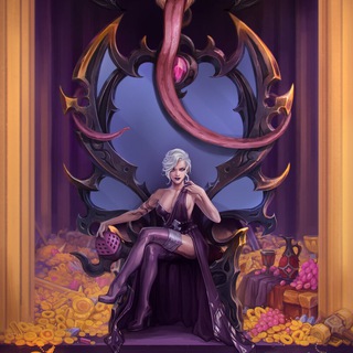 Логотип @slaanesh_sing - Dirge of Slaanesh