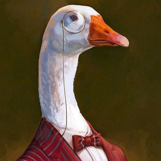 Логотип @smartducky - Учёный гусь