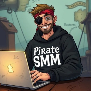 Логотип @smm_pirat - Pirate SMM