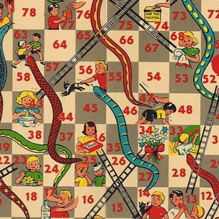 Логотип @snakesplusladders - змеи и лестницы