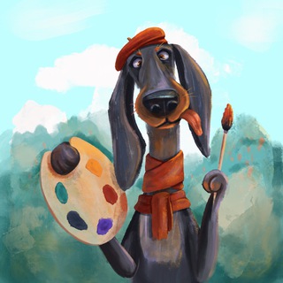 Логотип @sobaka_malevaka - Собака-малевака